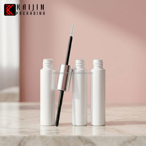 Tubo de plástico vacío personalizado al por mayor para pegamento de pestañas, botella de esencia para pestañas, envase de pegamento para pestañas postizas con cepillo de doble punta - Product Image 2