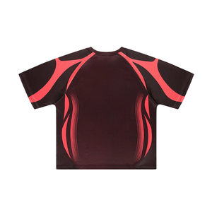 Maglia <span class=keywords><strong>da</strong></span> Calcio Retrò Color Block Personalizzata, Crop Top Traspirante, T-Shirt Streetwear, Maglie Sportive Y2K - Product Image 3