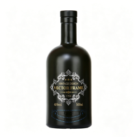 Bouteille de spiritueux en verre noir mat opaque 500ml 750ml, bouteille de vodka en verre pour marquage de spiritueux artisanaux modernes