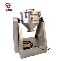 DZJX acier inoxydable taille tambour forme malaxeur équipement de mélange farine alimentaire poudre prémélange mélangeur Double cône mélangeur