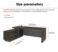 Ensemble de bureau moderne en forme de L avec armoire à dossiers, plateau en MDF, bureau de direction pour PDG, directeur, ordinateur