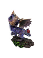 Nouveau design ensemble de 4 belles figurines de dragon en résine mini statues de dragon pour la décoration de la maison