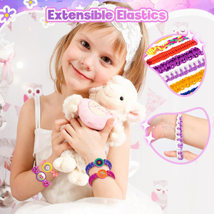 Kit de fabrication de bracelets d'amitié <span class=keywords><strong>pour</strong></span> enfants, ensemble de jouets <span class=keywords><strong>pour</strong></span> la création de bracelets, cadeaux <span class=keywords><strong>pour</strong></span> enfants, kit de fabrication de bracelets <span class=keywords><strong>pour</strong></span> filles - Product Image 5