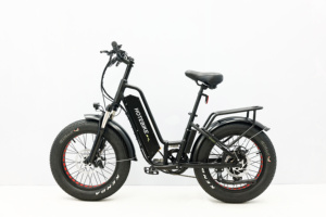 Vélo électrique à pneus larges 48V 500W 750W 1000W, <span class=keywords><strong>le</strong></span> <span class=keywords><strong>plus</strong></span> <span class=keywords><strong>puissant</strong></span>, pliable, pour la montagne, capacité de charge 150 kg, avec batterie intégrée - Product Image 5