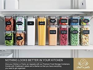 Nevera hermética, organizador de almacenamiento de alimentos, juego de contenedores con tapas para refrigerador, el más vendido - Product Image 5
