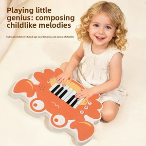 Petit <span class=keywords><strong>piano</strong></span> électronique en bois pour enfants, jouet musical éducatif Montessori, instrument de musique pour enfants - Product Image 3