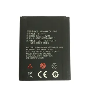 100% yeni orijinal 3.8V 1850mAh Li3818T43P3h665344 ZTE Blade T320 A5S GF3 telefonu pil