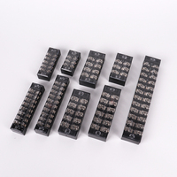 Bornier fixe TB-2506 25A 6 pôles à montage sur panneau, barrette de connexion à vis pour câblage électrique de panneaux de commande industriels