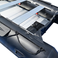 Bateaux à rames de pêche gonflables, ponton pliant en PVC à plancher en alliage d'aluminium, OEM et ODM