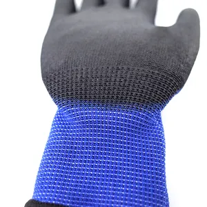 Factory Price Coated Work Safety Full PU Coated Gloves PU Coating Safety Work PU Safety Gloves