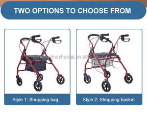 <span class=keywords><strong>Chariot</strong></span> <span class=keywords><strong>de</strong></span> courses pliable en aluminium ultra léger pour personnes âgées, déambulateur pour adultes - Product Image 6