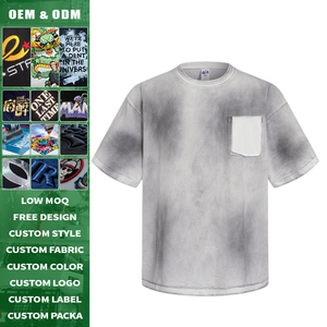 Vintage anime punk streetwear 100 cotton graffiti art transparent pocket distressed trim cozy custom <b>logo</b> - Product Image 1