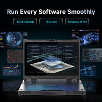 Computadora Portátil Industrial Resistente Emdoor de 15.6 Pulgadas, PC con Intel I5/i7, Windows 10/11, NFC, 700 Nits, con Puerto Serial