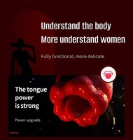 Zungen-Leck-Vibrator aus Silikon, simulierter Eichel- und Klitorisstimulator für Frauen