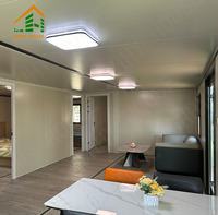 Maison conteneur pliable de luxe extensible 40 pieds, trois chambres, style villa préfabriquée, bureau moderne, appartement rapide à construire