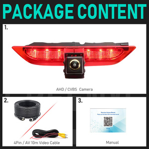 Cámara de Marcha Atrás con Luz de Freno para VW <span class=keywords><strong>Caddy</strong></span> 2020-2024 California V5 Camper Box <span class=keywords><strong>Furgon</strong></span> Estate SBA SBB SBJ MPV 2021/01-2024/12 - Product Image 5