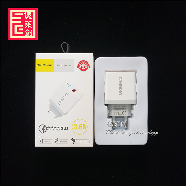 Быстрое зарядное устройство QC3.0 со светодиодной подсветкой, 12 В, 9 В, 2 А, для samsung s6, s8, s10, для телефона xiaomi /huawei, адаптер для быстрой зарядки