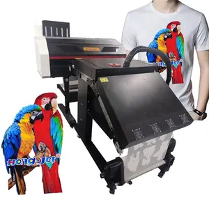 Hongjet Full-digital Powder-less Tshirt DTF Printer No Powder System DTF Printing Solution