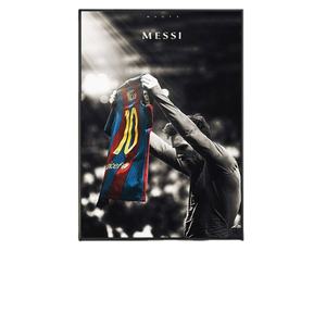 2025 nuevo AY fútbol deporte estrella Lionel <span class=keywords><strong>Messi</strong></span> Retro póster impresiones jugador de fútbol lienzo pintura pared arte imagen Cuadros hogar - Product Image 3