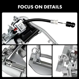 Para X5 E53 2000-2006 Portador de manija de puerta de coche delantera derecha Nueva cerradura para lado del <span class=keywords><strong>conductor</strong></span> LJZ 51218243616 - Product Image 5