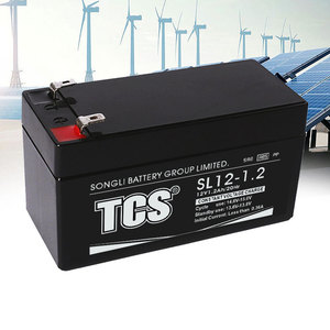 TCS SL12-1.2 12ボルト1.2AhソーラーバッテリーAgmバッテリーフラッド鉛酸VrlaバッテリーAgm - Product Image 1