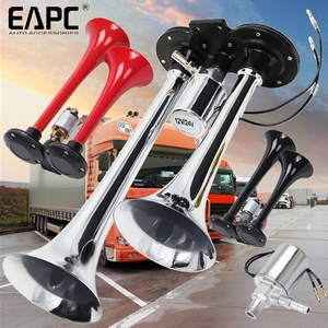 แตรลมไฟฟ้าสำหรับรถบรรทุก TZ-30X 24V แตรเป่าลมร้อนเสียงดังสุดแตรเป่าลมไฟฟ้าสีเงิน - Product Image 2