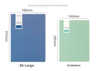 Cahier multicolores, épaissi, journal d'étudiant, livre simple, lignes horizontales imprimées, format A5, cahiers pour étudiants
