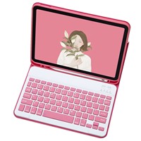 Casing iPad Lepas Pasang Gabungan dengan Keyboard (Keyboard dalam Bahasa Spanyol) untuk iPad S6 Lite