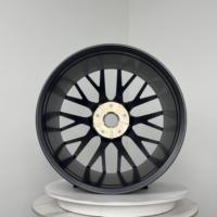 Jantes en alliage de voiture personnalisées en gros, 21 pouces, PCD 5x130, noir brillant, jantes sport, ET69, CB 71.56 pour Porsche Cayenne SUV