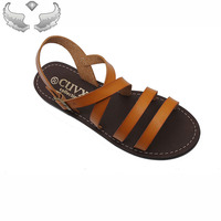 Sandales pour femmes tendance, nouveau design estival, rétro, respirantes, faible MOQ pour essai, durables, légères, populaires, à motif croisé
