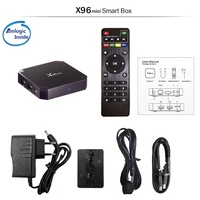 Boîtier IPTV X96 Mini Android 7.1, lecteur multimédia Amlogic S905W 4K avec prise en charge POE IP TCP