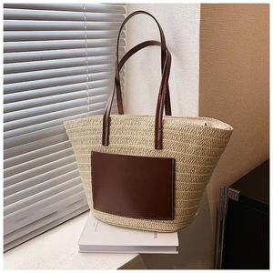 Borsa a Tracolla Intrecciata di Alta Gamma per Donna, Grande Capacità, Ideale per Spiaggia e Vacanze, Portatile ed Elegante - Product Image 5