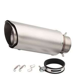 Tubo de Escape Cilíndrico de Doble Capa de 51 mm de Diámetro, Escape para Motocicleta - Product Image 5