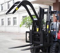 Nuevo Abrazadera para Tuberías para Montacargas, Longitud de Garra 1370mm, Peso Bruto 567kg, para Manipulación de Tuberías de Acero Extralargas y de Gran Diámetro 1