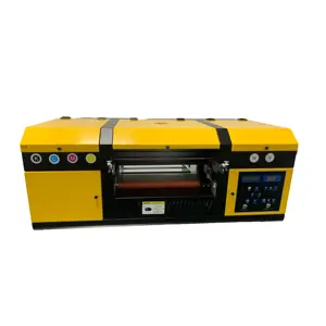 2023 pvc id car bottle wrap printing machine 60cm a3 flatbed xp600 dual head transfer PET film label sticker UV dtf printer