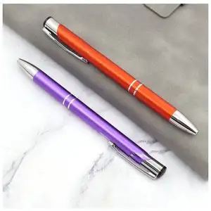 SY101 고급 판촉 금속 볼펜 로고 광고 볼펜 맞춤 각인 펜 볼 연필 플라스틱 볼펜