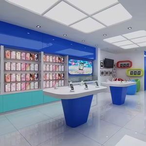 Comptoir d'exposition de téléphones modernes, <span class=keywords><strong>vitrine</strong></span> en verre pour magasin de téléphonie mobile, design d'intérieur de magasin numérique - Product Image 2