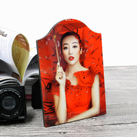 POD Sublimation vierge MDF cadre Photo en bois impression personnalisée cadeau lumière panneau dur photo bloc de panneau 5*7