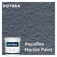 Peinture murale texturée Aquaflex respectueuse de l'environnement, peinture murale décorative effet marbre, revêtement effet marbre pour texture de mur extérieur