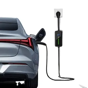 32A รุ่น E ev charger สําหรับ Tesla พร้อมขั้วต่อ ev 3pins CEE 7kw ระดับ 2 รถ charger Tesla มือถือ ev charger