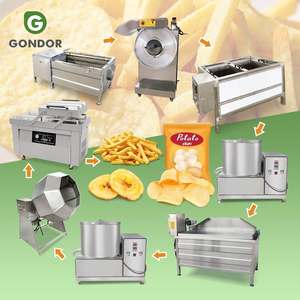 Línea de Producción Comercial Automática de Papas Fritas y Chips de Frutas, Apilable, 500KG/hora - Product Image 1