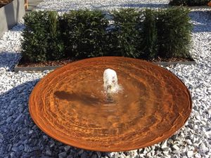 น้ำพุเหล็ก Corten กลางแจ้ง,น้ำพุน้ำอุปกรณ์ตกแต่งสวนน้ำตกฟองตานาการ์เด้น - Product Image 5