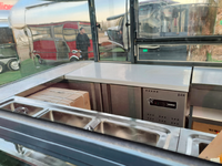 Carrito de Comida Móvil Personalizado, Camión de Comida para Crepas, Waffles, Pizza, Hot Dogs, Café Helado, en Venta