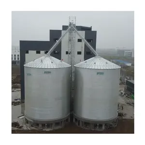 Flat bottom 1500 2000 5000 10000 tons grain silo for big farms