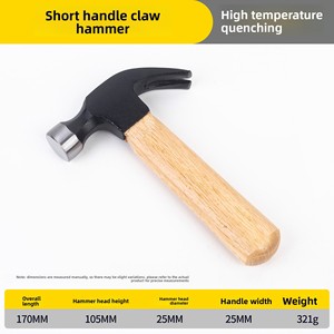 Mini marteau à manche court, tête en bois, tête octogonale, marteau <span class=keywords><strong>de</strong></span> charpentier, usage domestique, construction, rénovation, diverses utilisations - Product Image 5