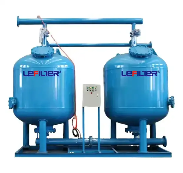 LEFILTER Filter besar sistem perawatan air sungai, filter pasir dan membersihkan sendiri, filter pasir