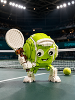 Kit de construction de briques de tennis en plastique ABS, échelle 1:12, DIY, personnalisable, objet de collection, cadeau, décoration, éducatif pour enfants