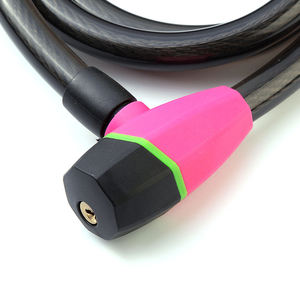 Chaîne de vélo antivol en acier recouvert de PVC à déverrouillage par clé – Vente en gros - Product Image 3