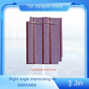 <span class=keywords><strong>Tuile</strong></span> de toit en céramique 2026 à emboîtement motif Fu 300x400mm - Shingles en argile émaillée étanches prêts pour l'énergie solaire pour <span class=keywords><strong>toiture</strong></span> de villa - Product Image 4