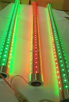 Luces LED RGB de tubo de 32mm, 34mm, 38mm con orificio, programables automáticamente, a todo color, 24V, 288~366 LEDs para coches de choque en parques de atracciones